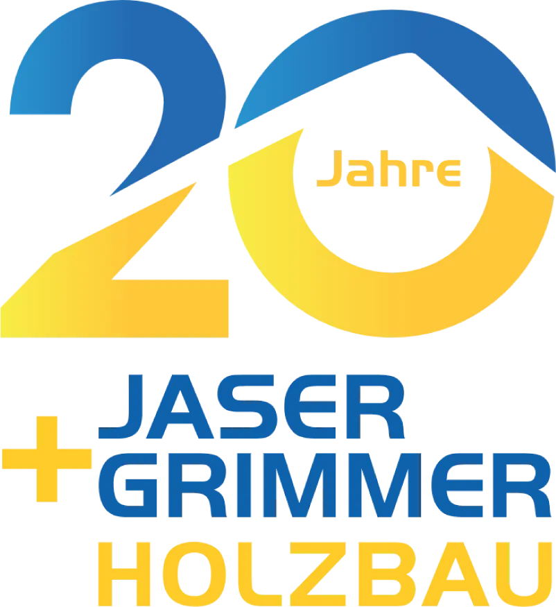 Logo Jubiläum Jaser und Grimmer Holzbau
